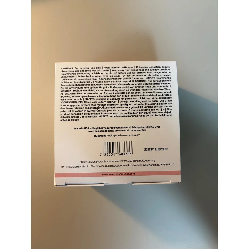 MAELYS B-TIGHT Lift & Firm Booty Mask Cellulite Reduction 100ml 3.4oz NEW